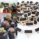 Placas de Preço Mini Lousa Quadro Negro de Madeira Pacote com 50 PÇS 4cmx2cm Prendedor 3,cm Comercial e industrial Paneshopping.com 