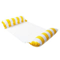 Rede Inflável Para Piscina - Floating Bed Pool Brinquedos 039 Divino Produto Listras Amarelas 