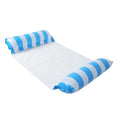 Rede Inflável Para Piscina - Floating Bed Pool Brinquedos 039 Divino Produto Listras Azuis 