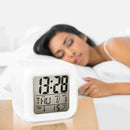 Relogio Cubo Digital Led Colorido Alarme Despertador De Cabeceira Minha loja 