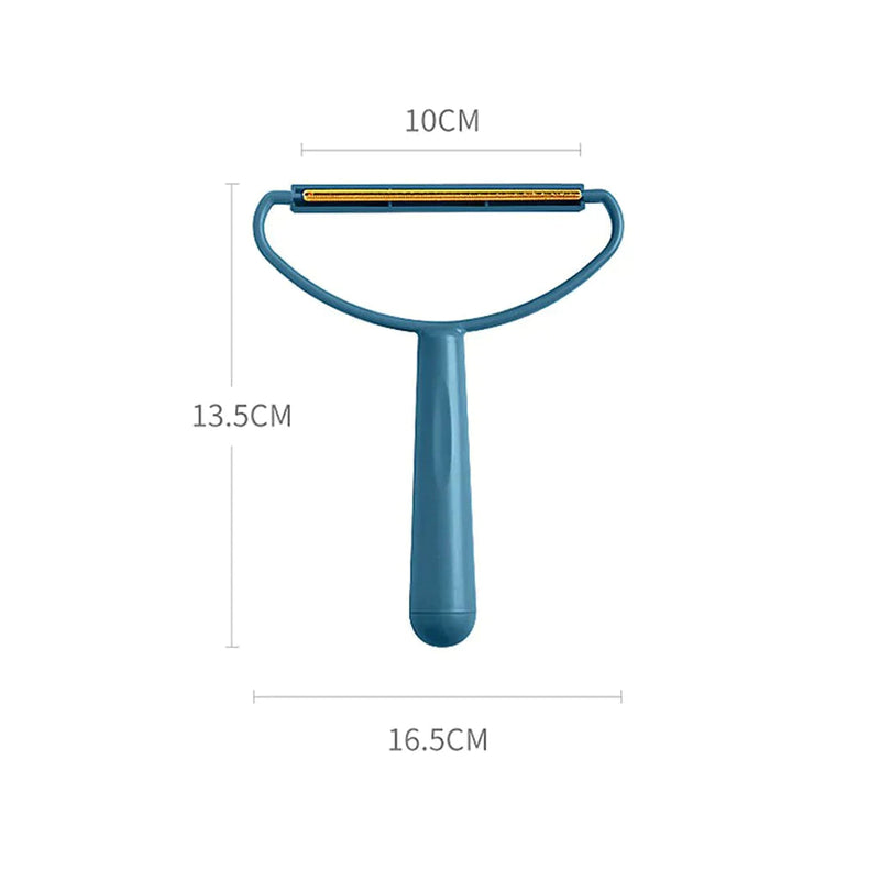 Removedor De Pelos Escova Portatil Fiapos Pequenas Sujeiras 2 Em 1 Azul Minha loja 