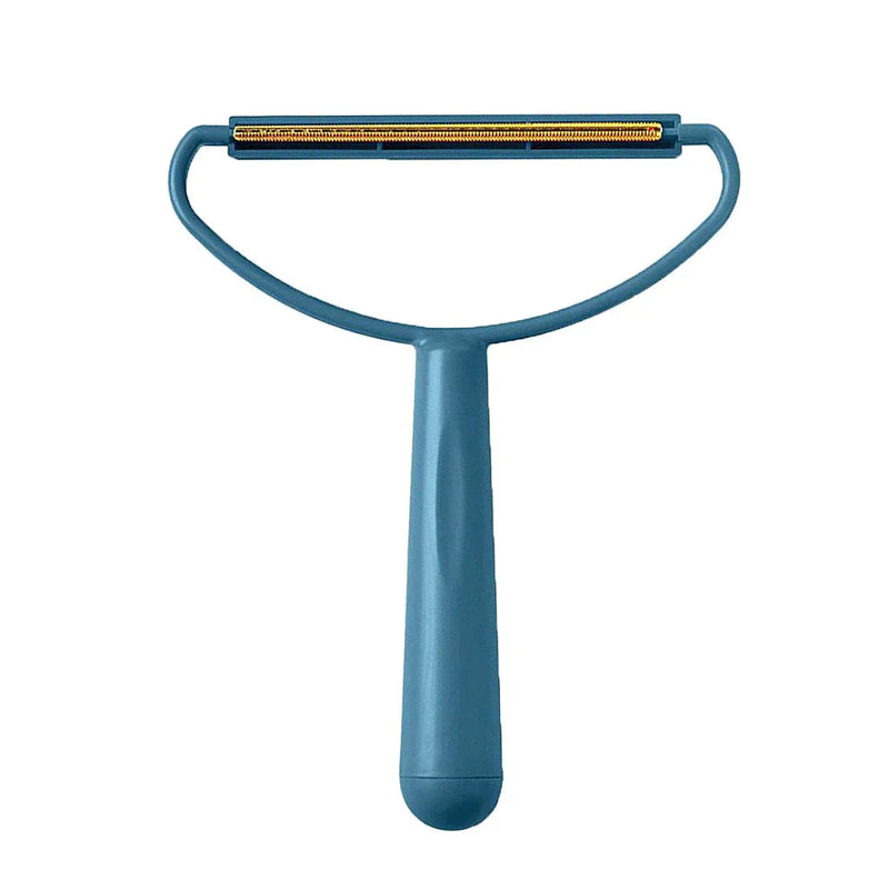 Removedor De Pelos Escova Portatil Fiapos Pequenas Sujeiras 2 Em 1 Azul Minha loja 