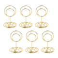 Suporte de Metal Para Plaquinhas de Preços e Identificação de Mesas de Eventos e Festas. Pct com 10 Und 0 Paneshopping.com Círculo Dourado 