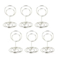 Suporte de Metal Para Plaquinhas de Preços e Identificação de Mesas de Eventos e Festas. Pct com 10 Und 0 Paneshopping.com Círculo Prata 