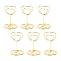 Suporte de Metal Para Plaquinhas de Preços e Identificação de Mesas de Eventos e Festas. Pct com 10 Und 0 Paneshopping.com Coração Dourado 