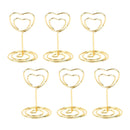 Suporte de Metal Para Plaquinhas de Preços e Identificação de Mesas de Eventos e Festas. Pct com 10 Und 0 Paneshopping.com Coração Dourado 