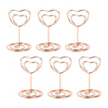 Suporte de Metal Para Plaquinhas de Preços e Identificação de Mesas de Eventos e Festas. Pct com 10 Und 0 Paneshopping.com Coração Rosa 