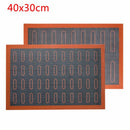 Tapete Antiaderente de Silicone Silpat Maxx para Assar Macaron e Eclair 0 Paneshopping.com Retangular Com Desenho Um Lado 40x30cm 